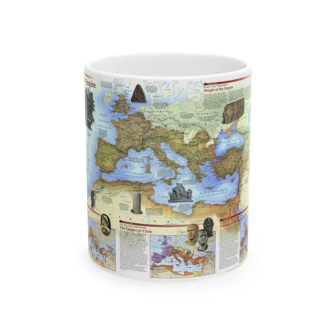 Roman Empire (1997) (Map) White Coffee Mug 11oz - Go Mug Yourself