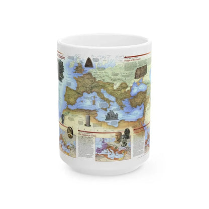 Roman Empire (1997) (Map) White Coffee Mug 15oz - Go Mug Yourself