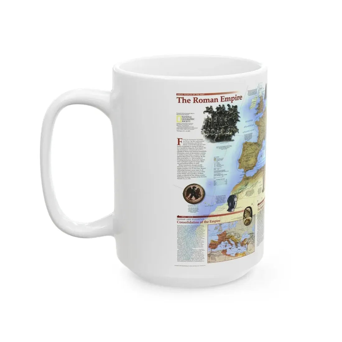 Roman Empire (1997) (Map) White Coffee Mug - Go Mug Yourself