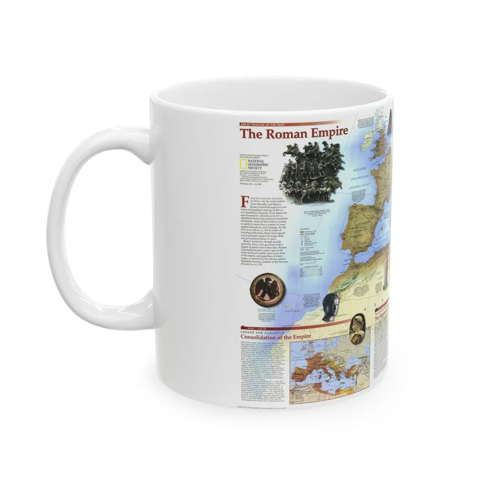 Roman Empire (1997) (Map) White Coffee Mug-Go Mug Yourself