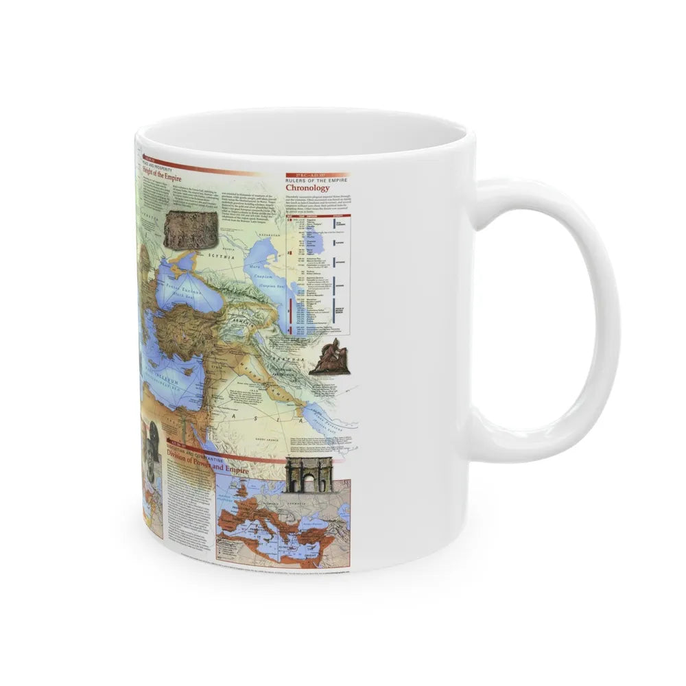 Roman Empire (1997) (Map) White Coffee Mug-Go Mug Yourself