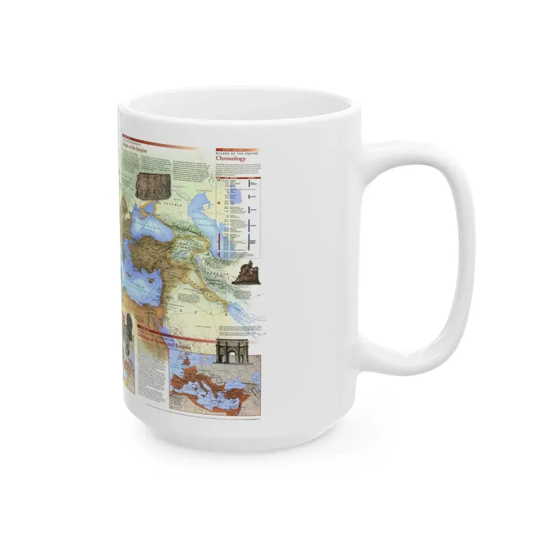 Roman Empire (1997) (Map) White Coffee Mug - Go Mug Yourself