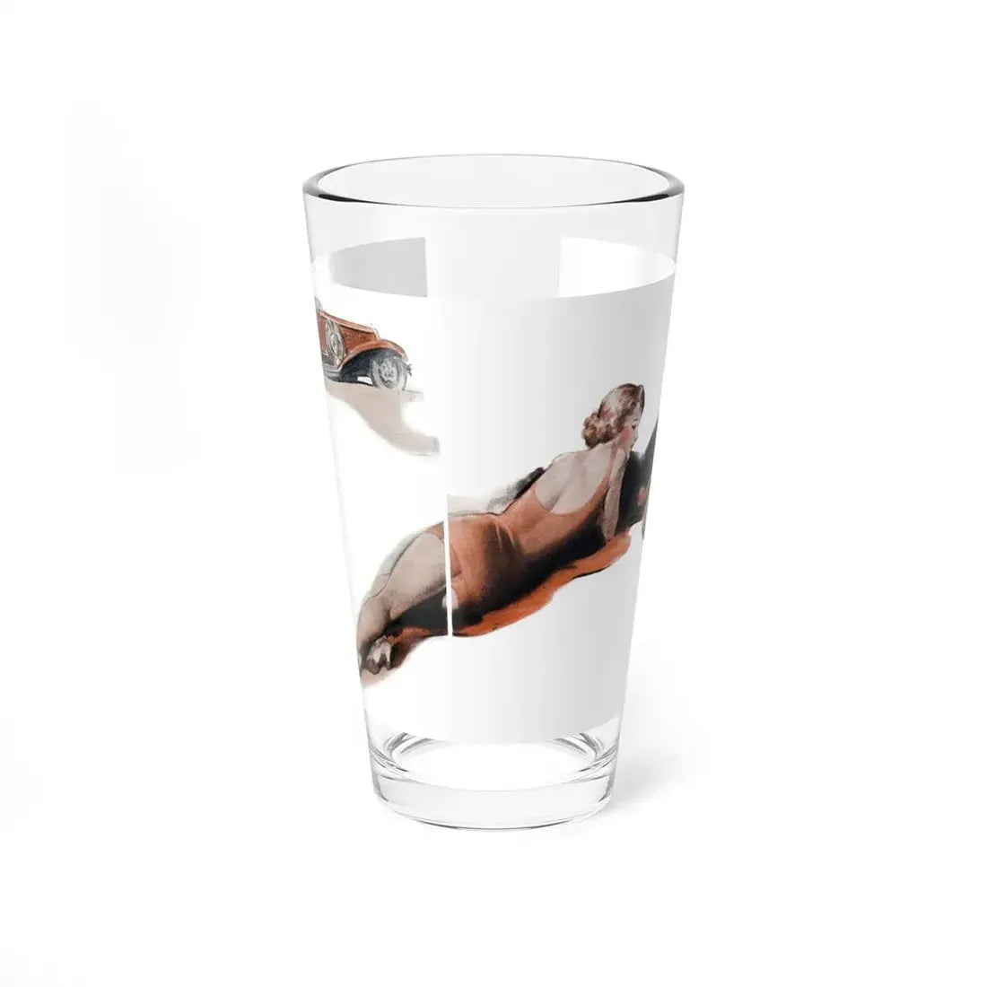 Romance 3.2 (2), Cosmopolitan, January 1934 (Magazine Illustration) Pint Glass 16oz 16oz - Go Mug Yourself