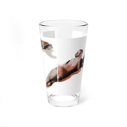 Romance 3.2 (2), Cosmopolitan, January 1934 (Magazine Illustration) Pint Glass 16oz 16oz - Go Mug Yourself