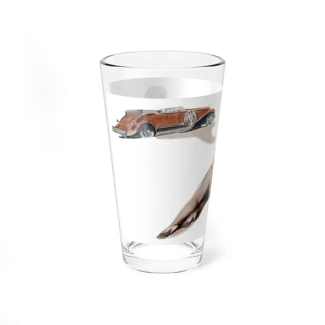 Romance 3.2 (2), Cosmopolitan, January 1934 (Magazine Illustration) Pint Glass 16oz - Go Mug Yourself