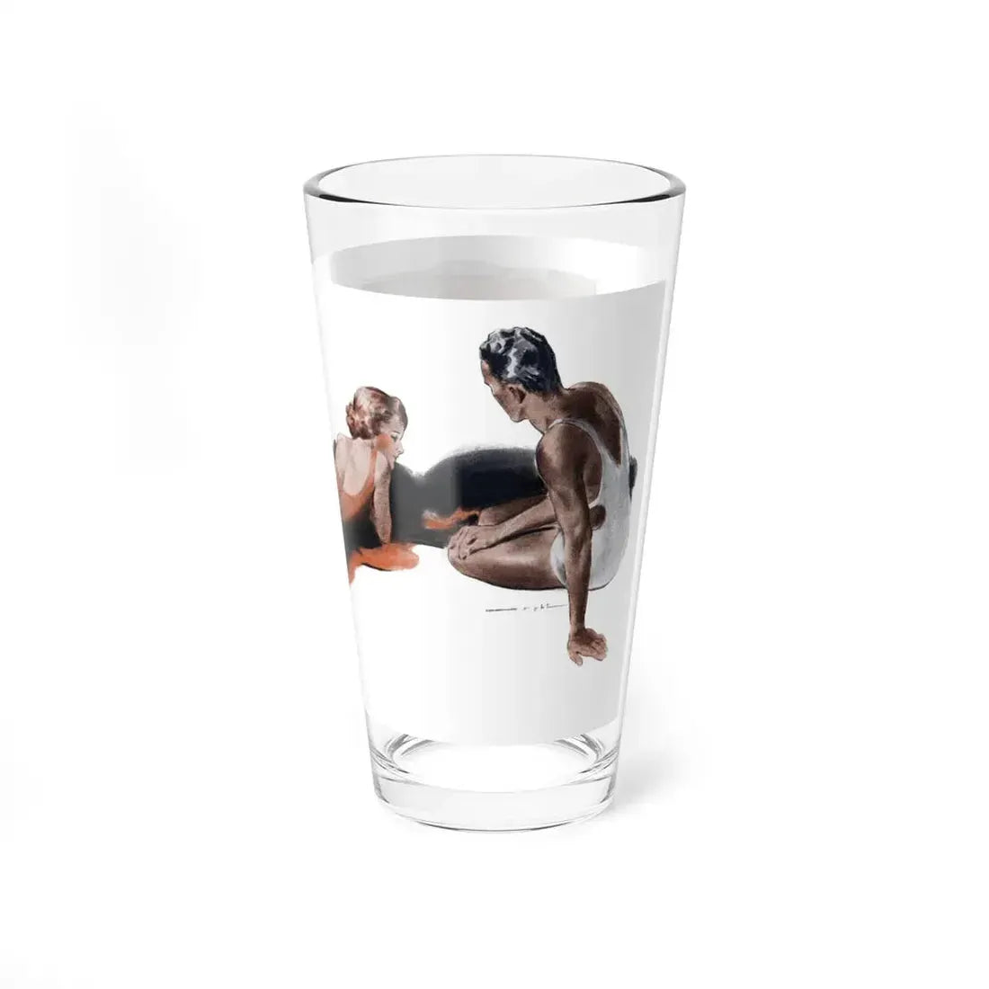 Romance 3.2 (2), Cosmopolitan, January 1934 (Magazine Illustration) Pint Glass 16oz - Go Mug Yourself