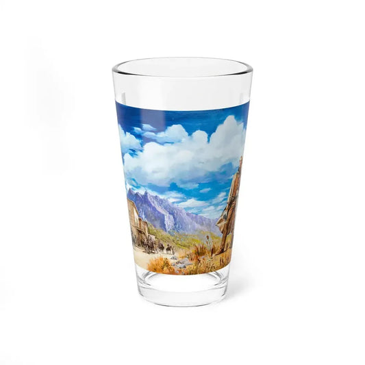 Romance Cover Illustration - Pint Glass 16oz 16oz - Go Mug Yourself