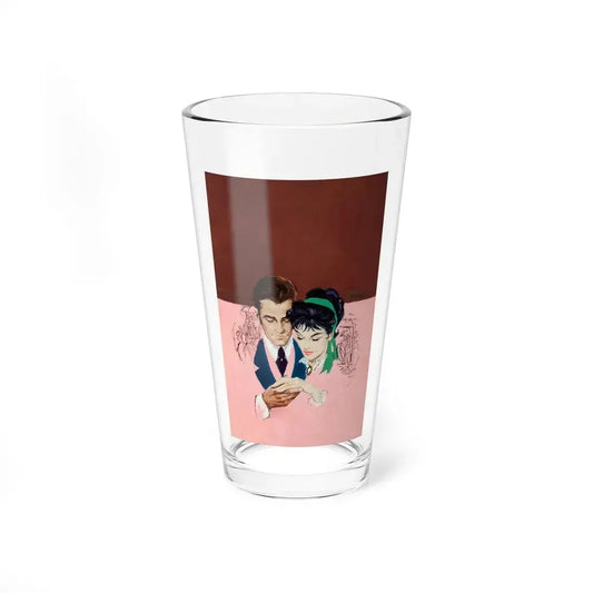 Romance Novel Cover (attributed, c. 1970s) (Magazine Illustration) Pint Glass 16oz 16oz - Go Mug Yourself