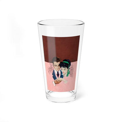 Romance Novel Cover (attributed, c. 1970s) (Magazine Illustration) Pint Glass 16oz-16oz-Go Mug Yourself