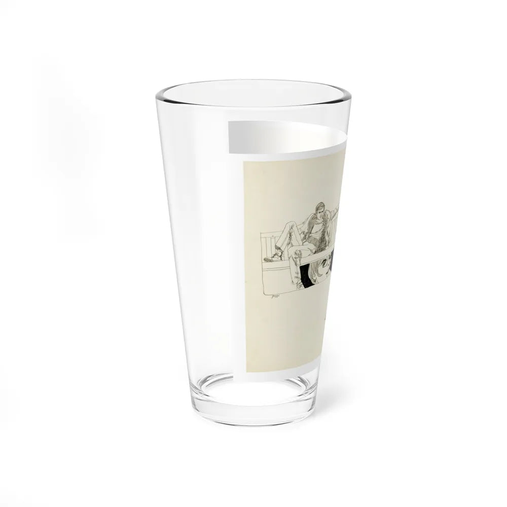 Romance Story Illustration (1) (Magazine Illustration) Pint Glass 16oz-Go Mug Yourself