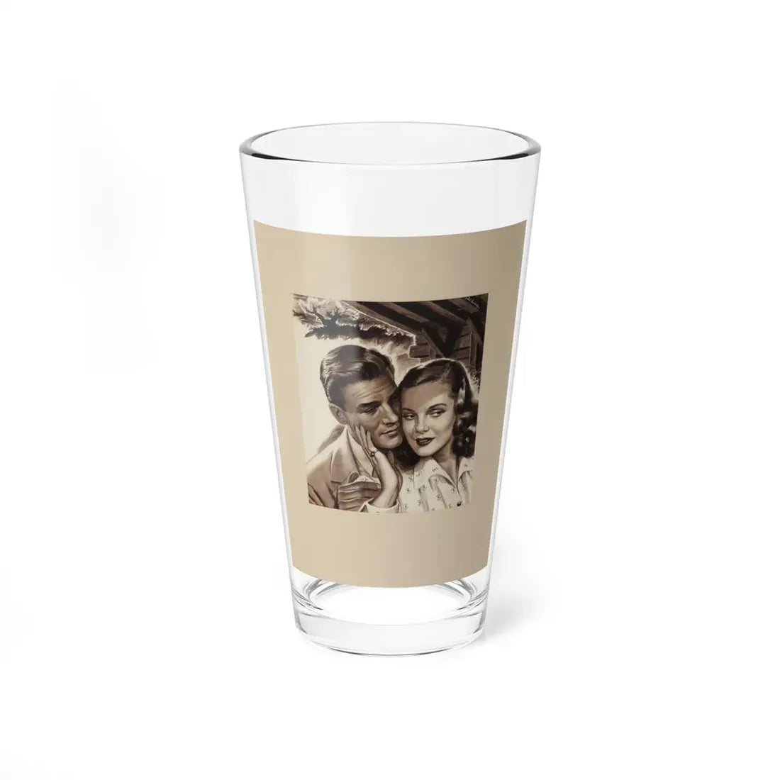 Romance Story Illustration_2 (Magazine Illustration) Pint Glass 16oz 16oz - Go Mug Yourself
