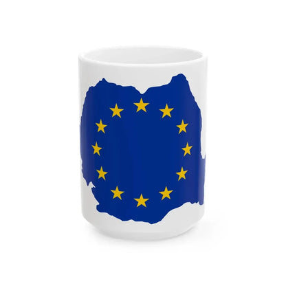 Romania EU (Oman) White Coffee Mug 15oz - Go Mug Yourself