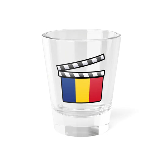 Romania film clapperboard (Oman) Shot Glass 1.5oz 1.5oz - Go Mug Yourself