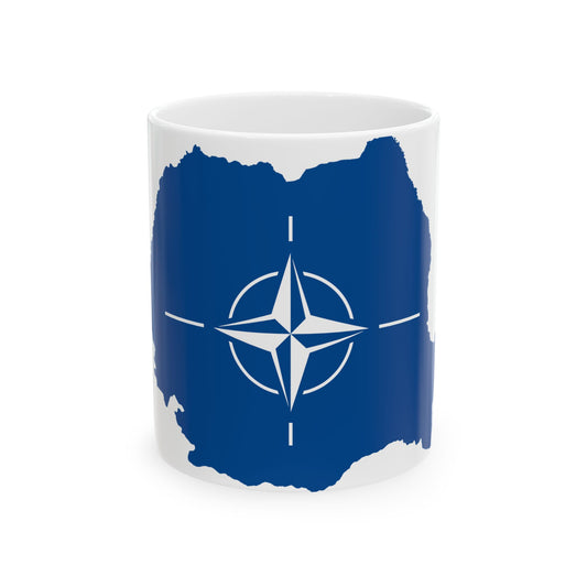 Romania NATO (Oman) White Coffee Mug-11oz-Go Mug Yourself