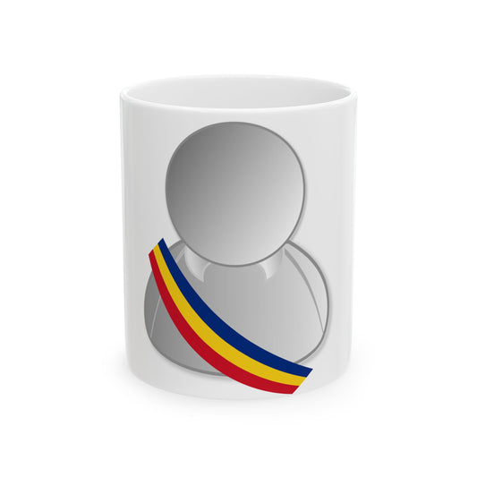Romania politic personality icon (Oman) White Coffee Mug-11oz-Go Mug Yourself
