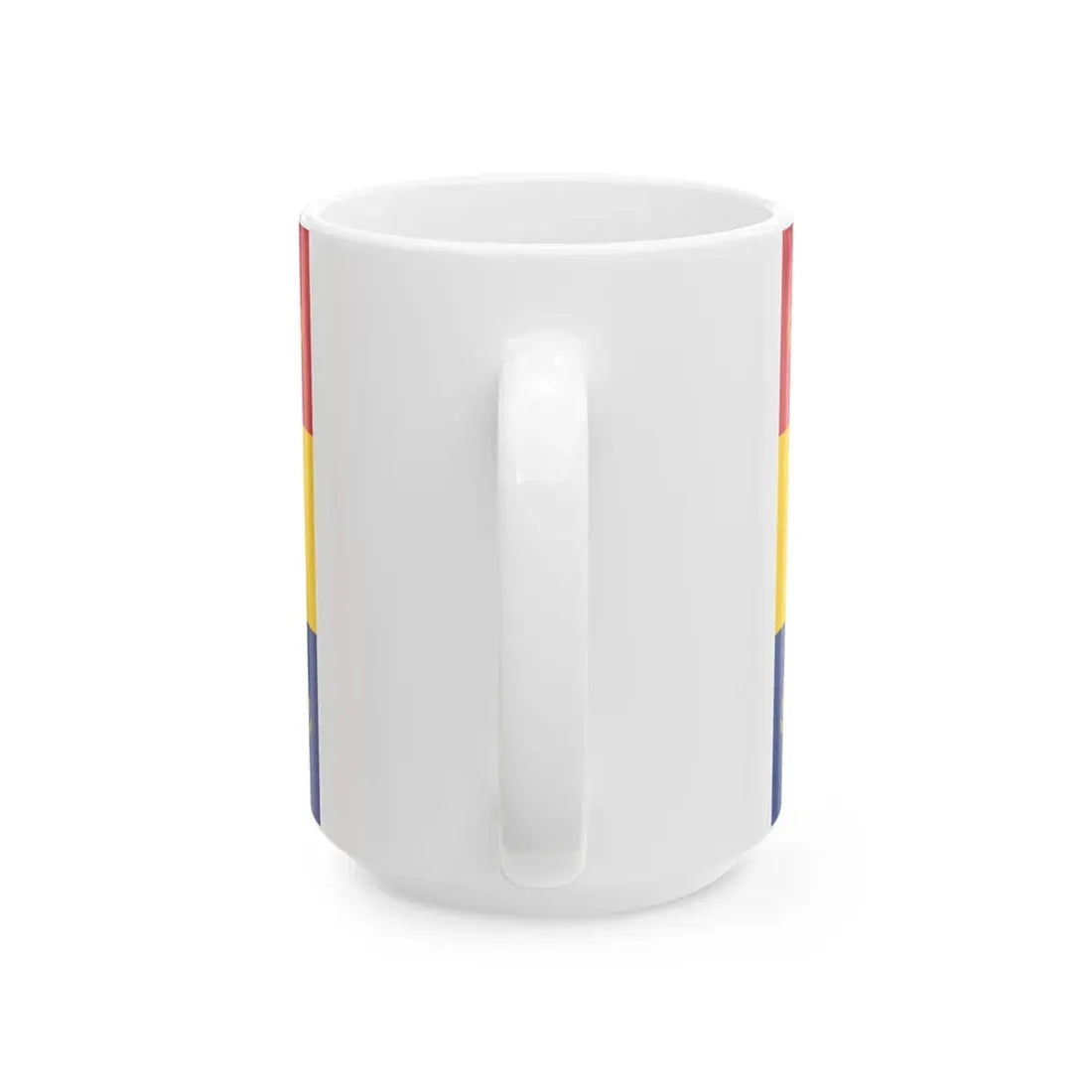 Romanian Army Flag - 1866 used model (Oman) White Coffee Mug - Go Mug Yourself