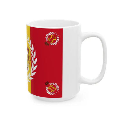 Romanian Army Flag - 1874 used model (Oman) White Coffee Mug - Go Mug Yourself
