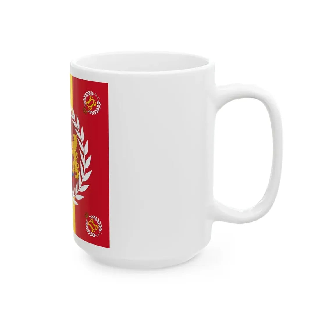 Romanian Army Flag - 1877 used model (Oman) White Coffee Mug - Go Mug Yourself