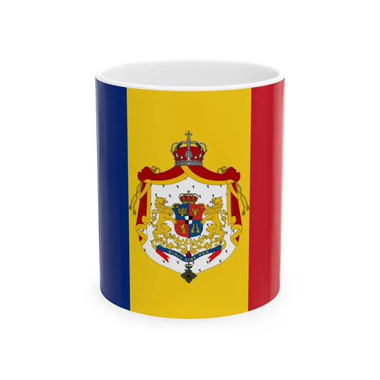 Romanian Army Flag - 1897 used model (Oman) White Coffee Mug 11oz - Go Mug Yourself