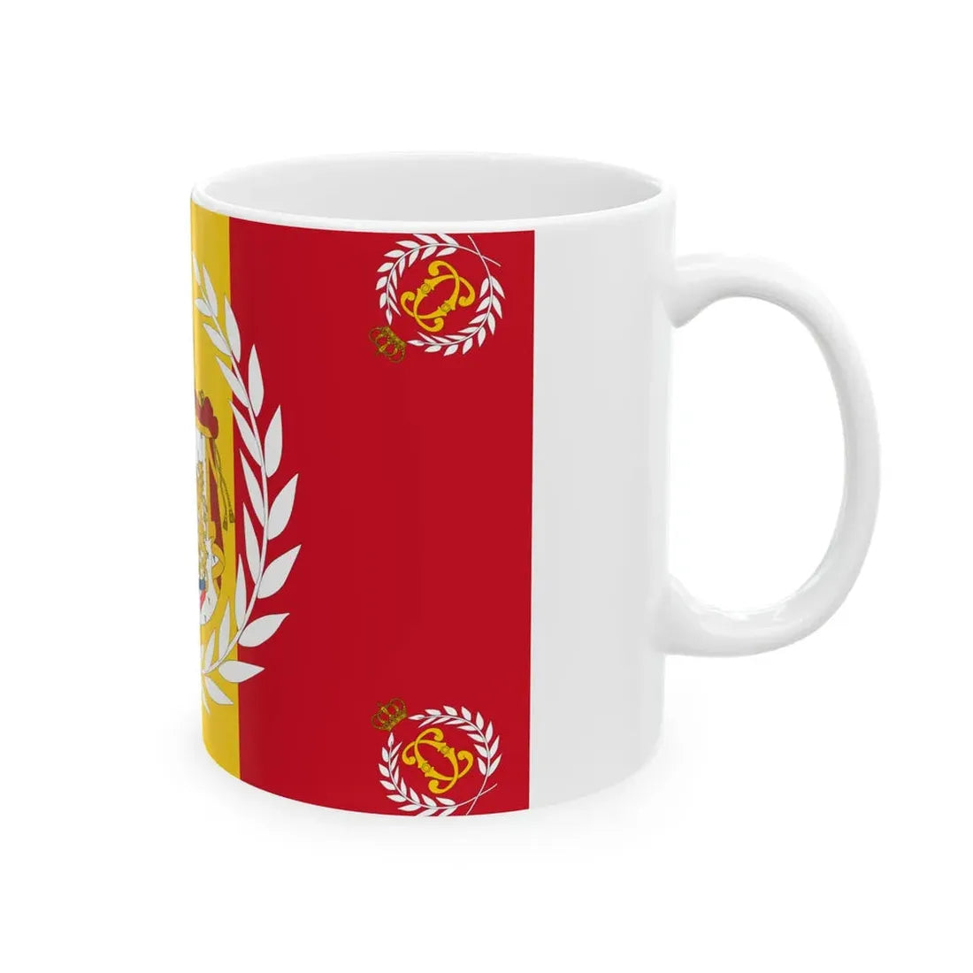 Romanian Army Flag - 1902 used model (Oman) White Coffee Mug - Go Mug Yourself