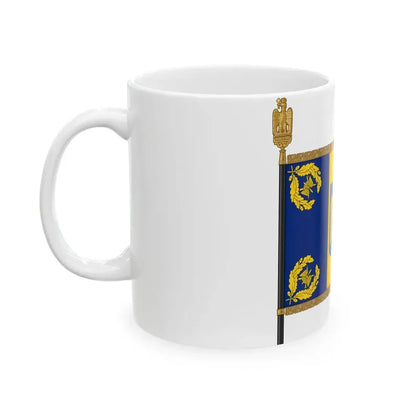 Romanian Battle Flag - Air Force Model (Oman) White Coffee Mug - Go Mug Yourself