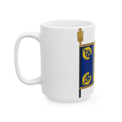Romanian Battle Flag - Naval Forces Model (Oman) White Coffee Mug - Go Mug Yourself