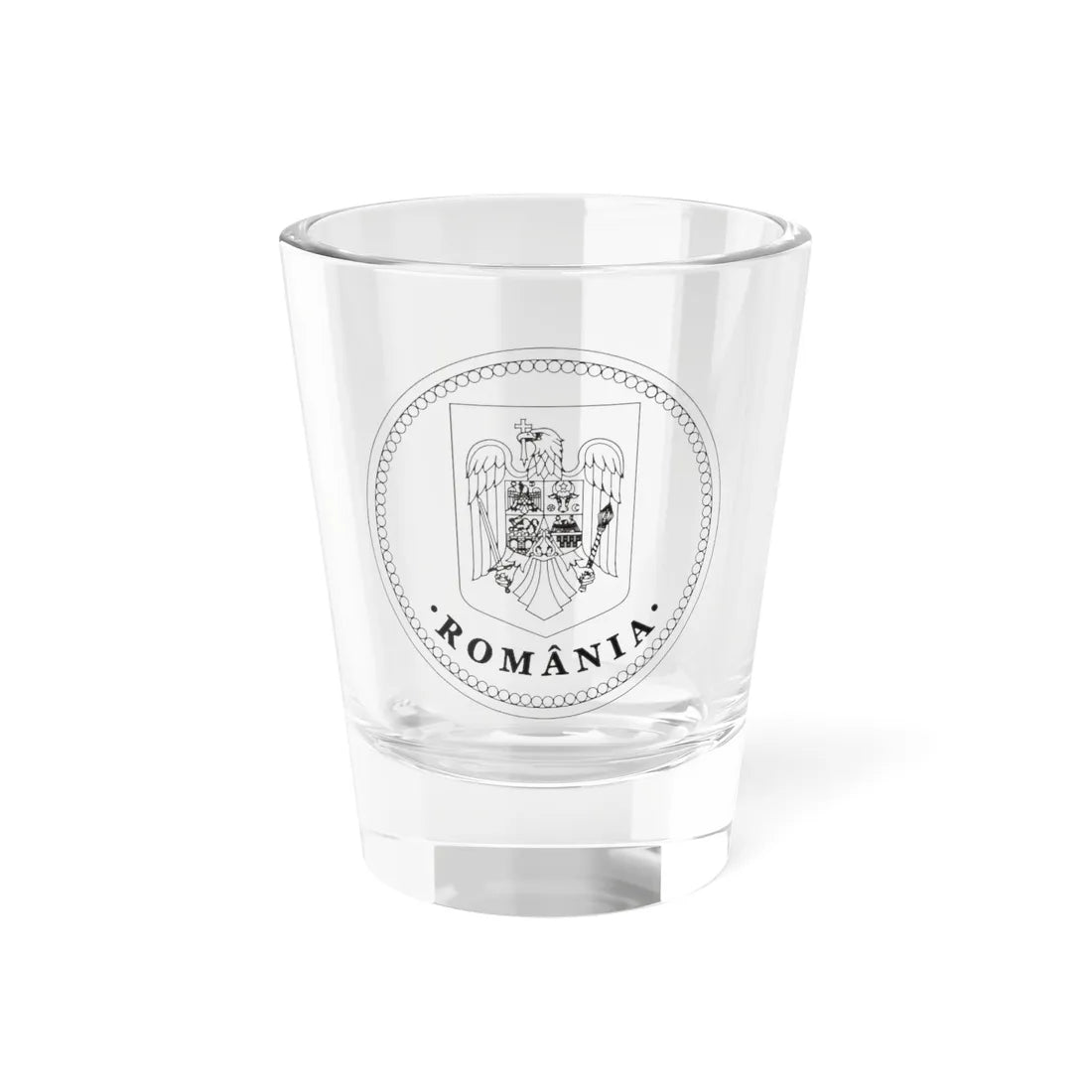 Romanian Seal (Oman) (Coat of Arms) Shot Glass 1.5oz 1.5oz - Go Mug Yourself