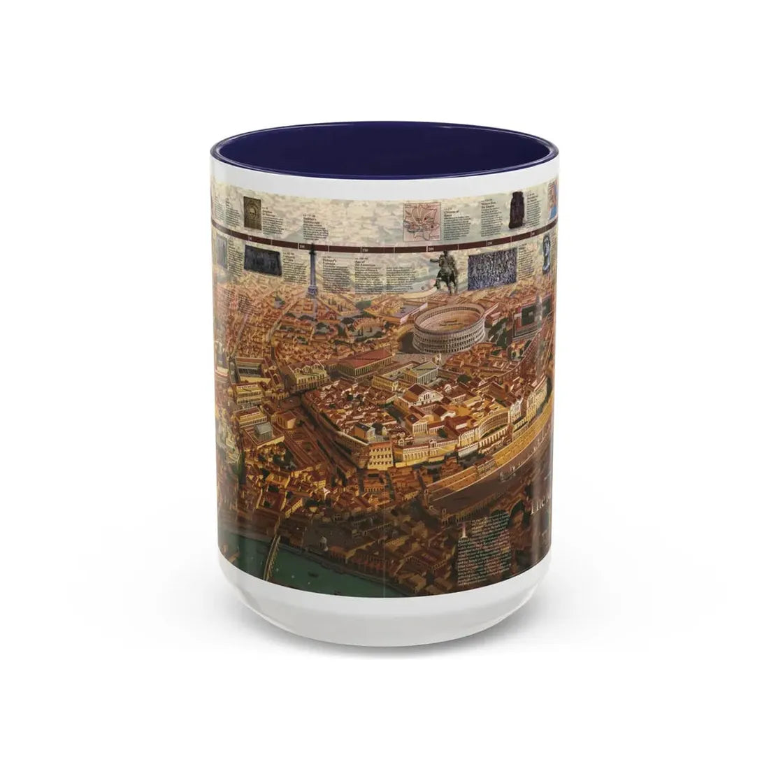 Romans, The (1997) (Map) Accent Coffee Mug 15oz Navy - Go Mug Yourself