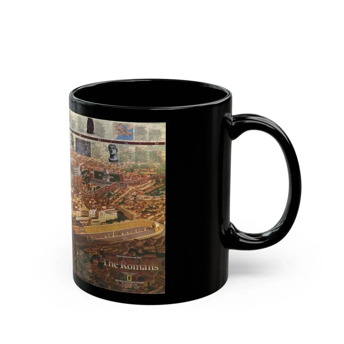 Romans, The (1997) (Map) Black Coffee Mug - Go Mug Yourself