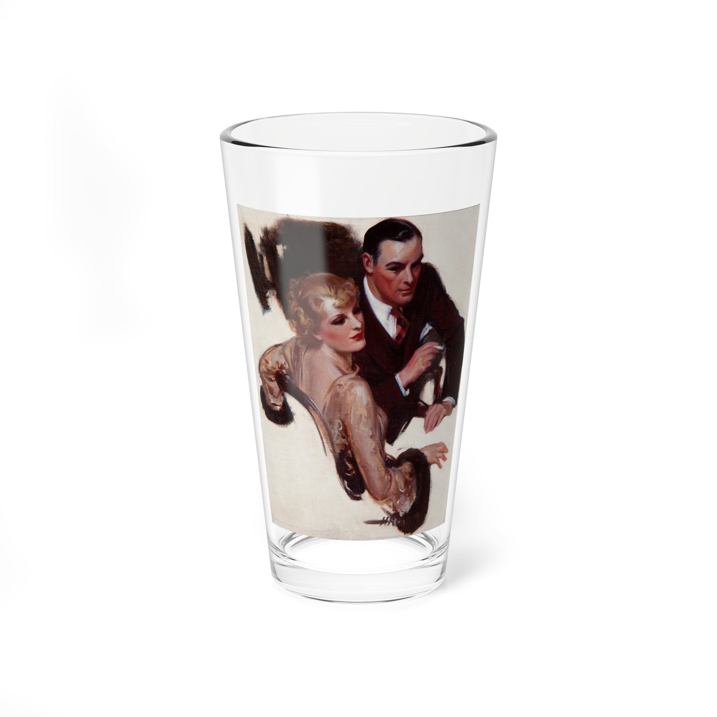 Romantic Conversation, The Saturday Evening Post interior illustration (Magazine Illustration) Pint Glass 16oz-16oz-Go Mug Yourself