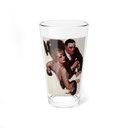 Romantic Conversation, The Saturday Evening Post interior illustration (Magazine Illustration) Pint Glass 16oz 16oz - Go Mug Yourself