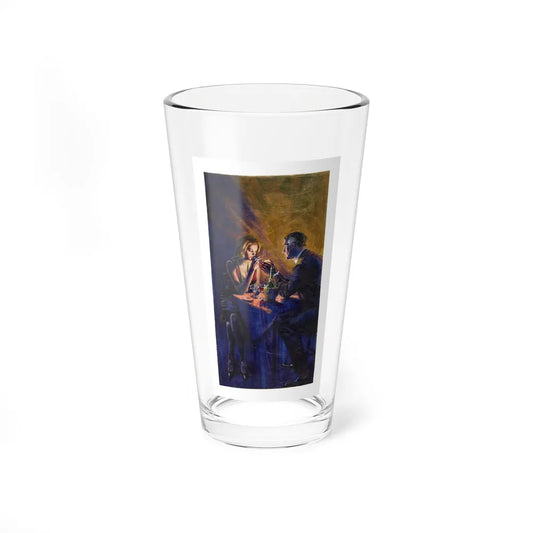 Romantic Dinner Illustration (Magazine Illustration) Pint Glass 16oz-16oz-Go Mug Yourself