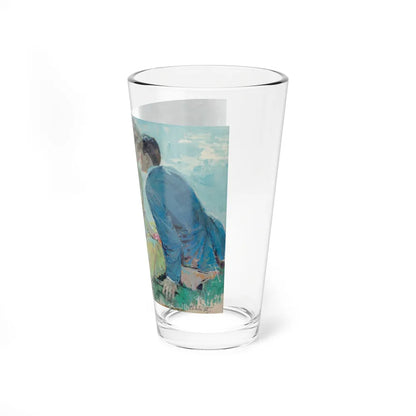 Romantic Picnic, probable interior illustration (Magazine Illustration) Pint Glass 16oz-Go Mug Yourself