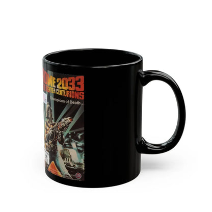 ROME 2033 THE FIGHTER CENTURIONS (VHS COVER) - Black Coffee Mug-Go Mug Yourself