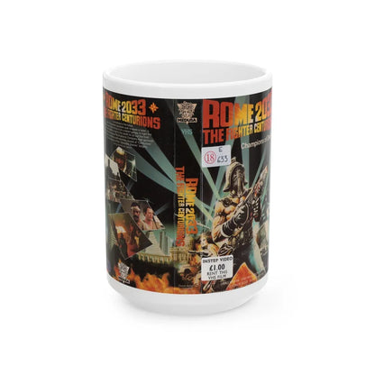 ROME 2033 THE FIGHTER CENTURIONS (VHS COVER) - White Coffee Mug-15oz-Go Mug Yourself