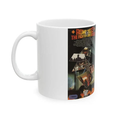 ROME 2033 THE FIGHTER CENTURIONS (VHS COVER) - White Coffee Mug - Go Mug Yourself