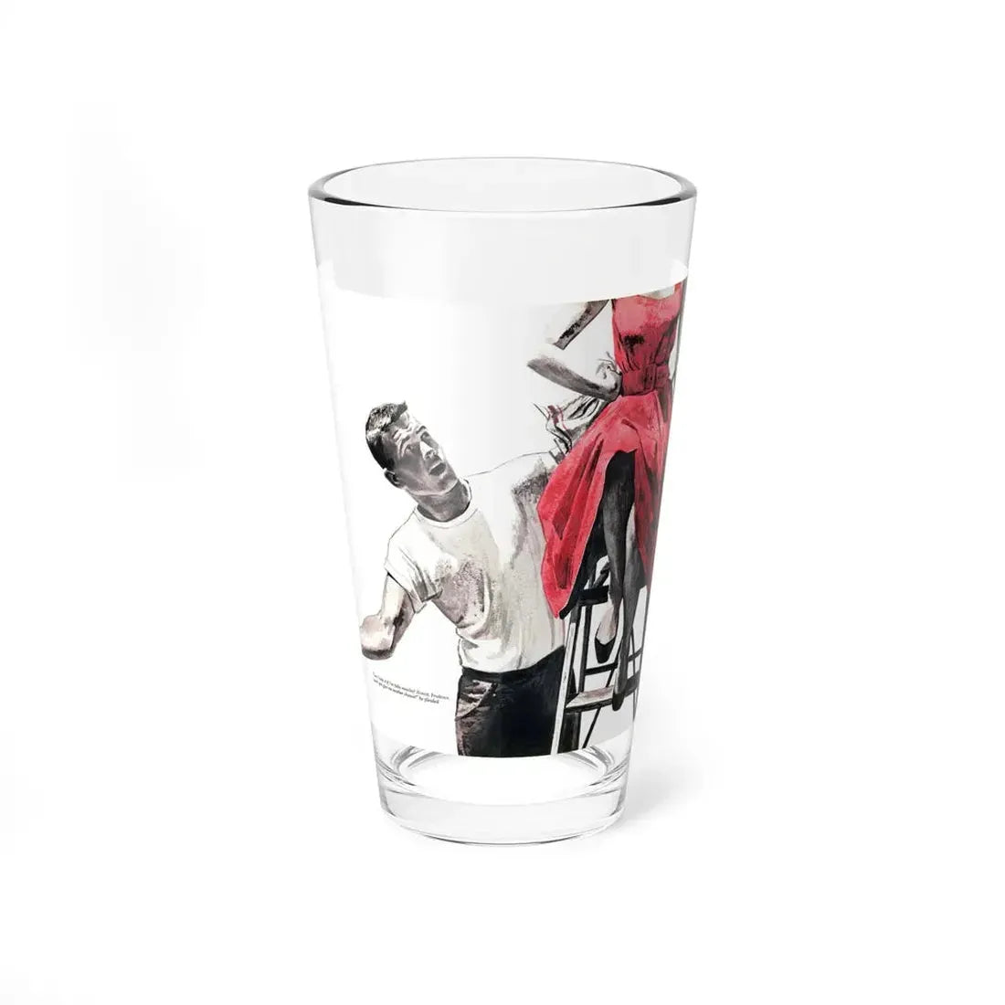 Romeo and the Arsenic Fiend, Women's Day, October 1955 (Magazine Illustration) Pint Glass 16oz 16oz - Go Mug Yourself