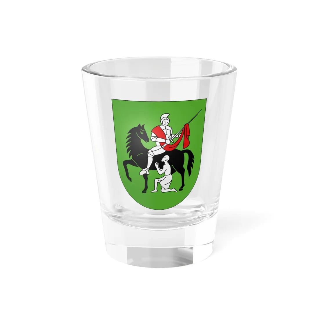 RoncoSopraAscona-coat of arms (Switzerland) (Coat of Arms) Shot Glass 1.5oz 1.5oz - Go Mug Yourself