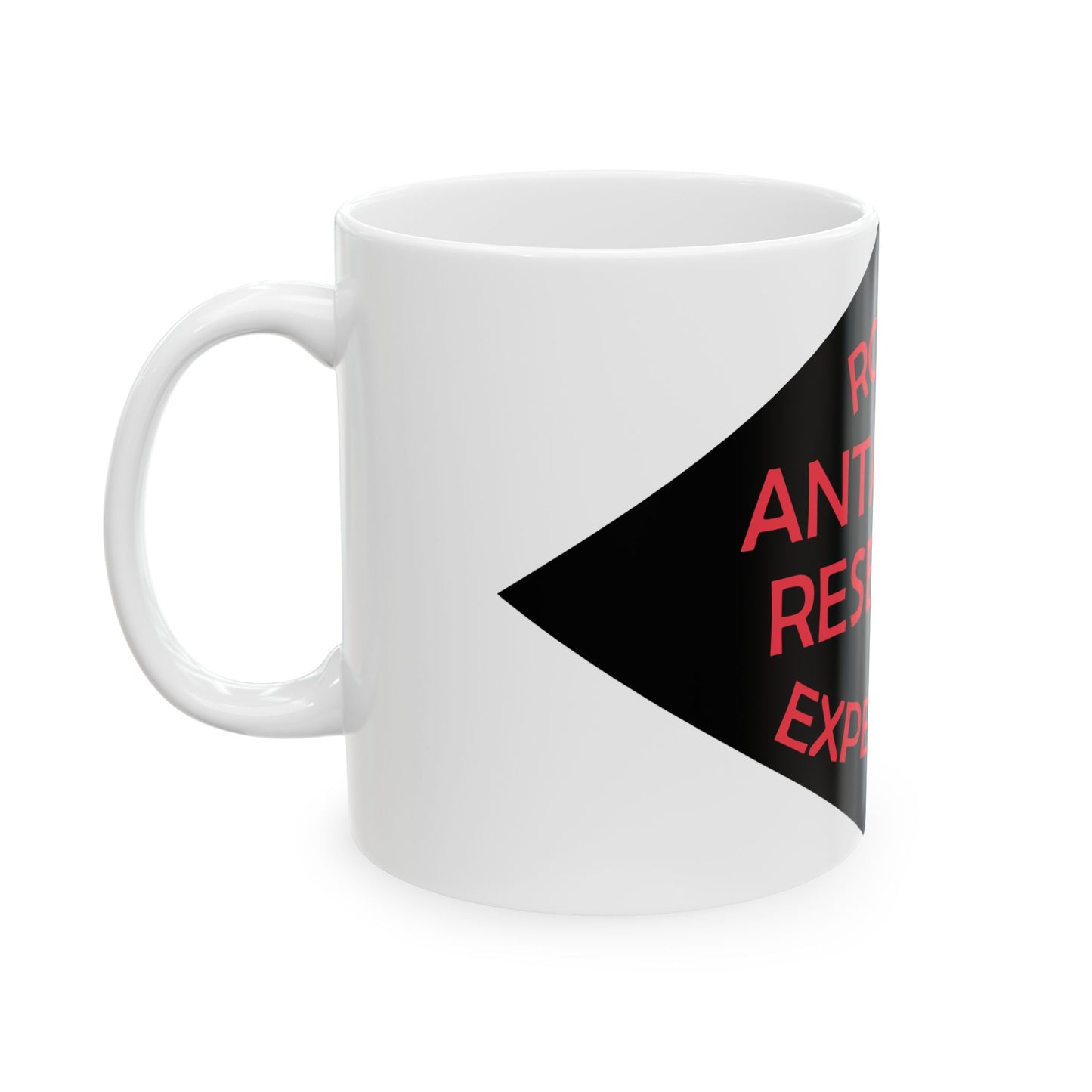 Ronne Antartic Research Expedition Flag (United States) White Coffee Mug-Go Mug Yourself