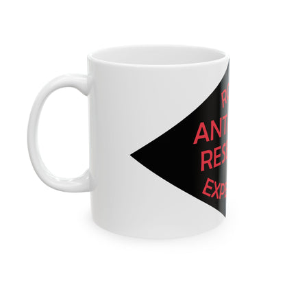 Ronne Antartic Research Expedition Flag (United States) White Coffee Mug-Go Mug Yourself