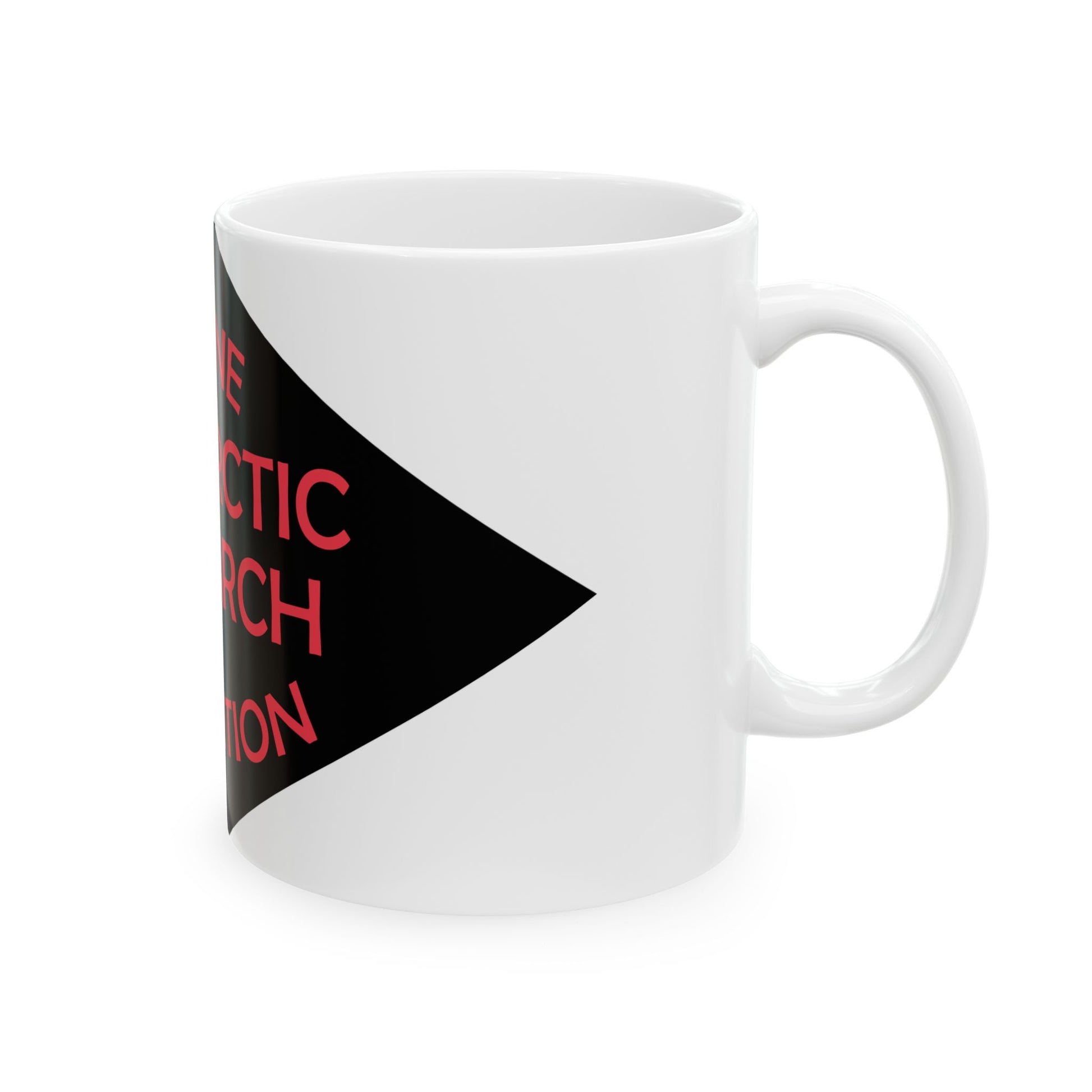 Ronne Antartic Research Expedition Flag (United States) White Coffee Mug-Go Mug Yourself