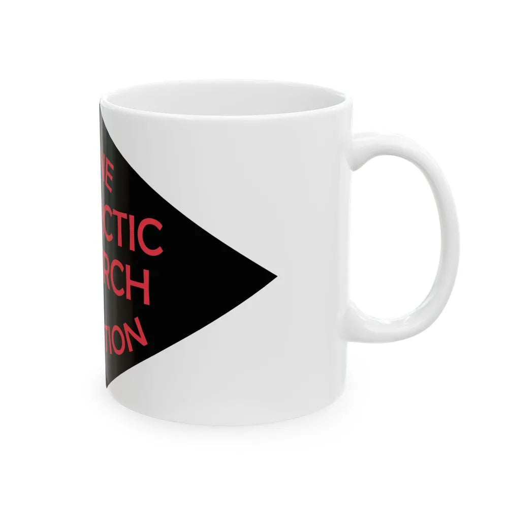 Ronne Antartic Research Expedition Flag (United States) White Coffee Mug - Go Mug Yourself