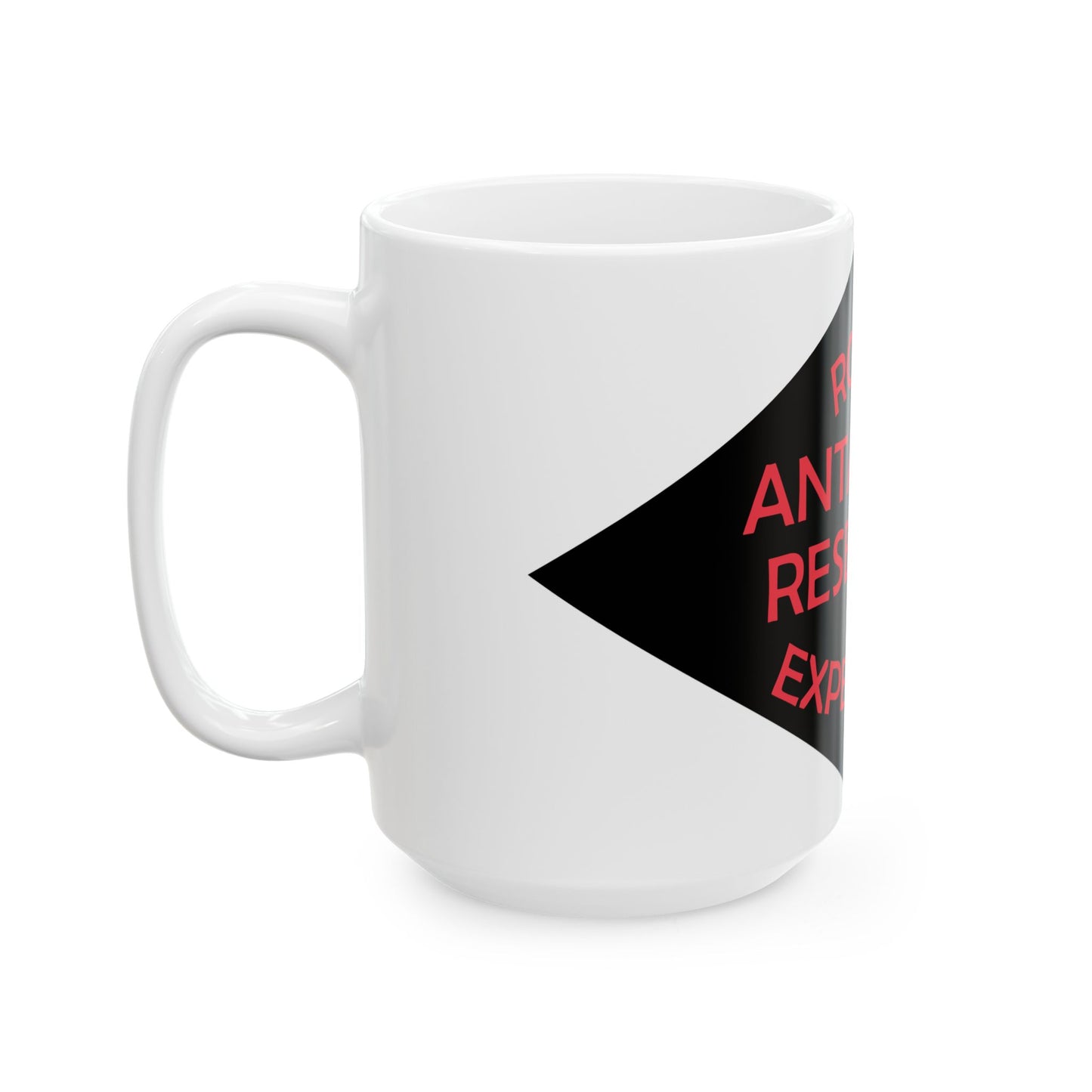 Ronne Antartic Research Expedition Flag (United States) White Coffee Mug-Go Mug Yourself