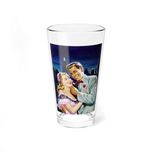Rooftop Romance, All-Story Love cover, July 1947 (Magazine Illustration) Pint Glass 16oz 16oz - Go Mug Yourself