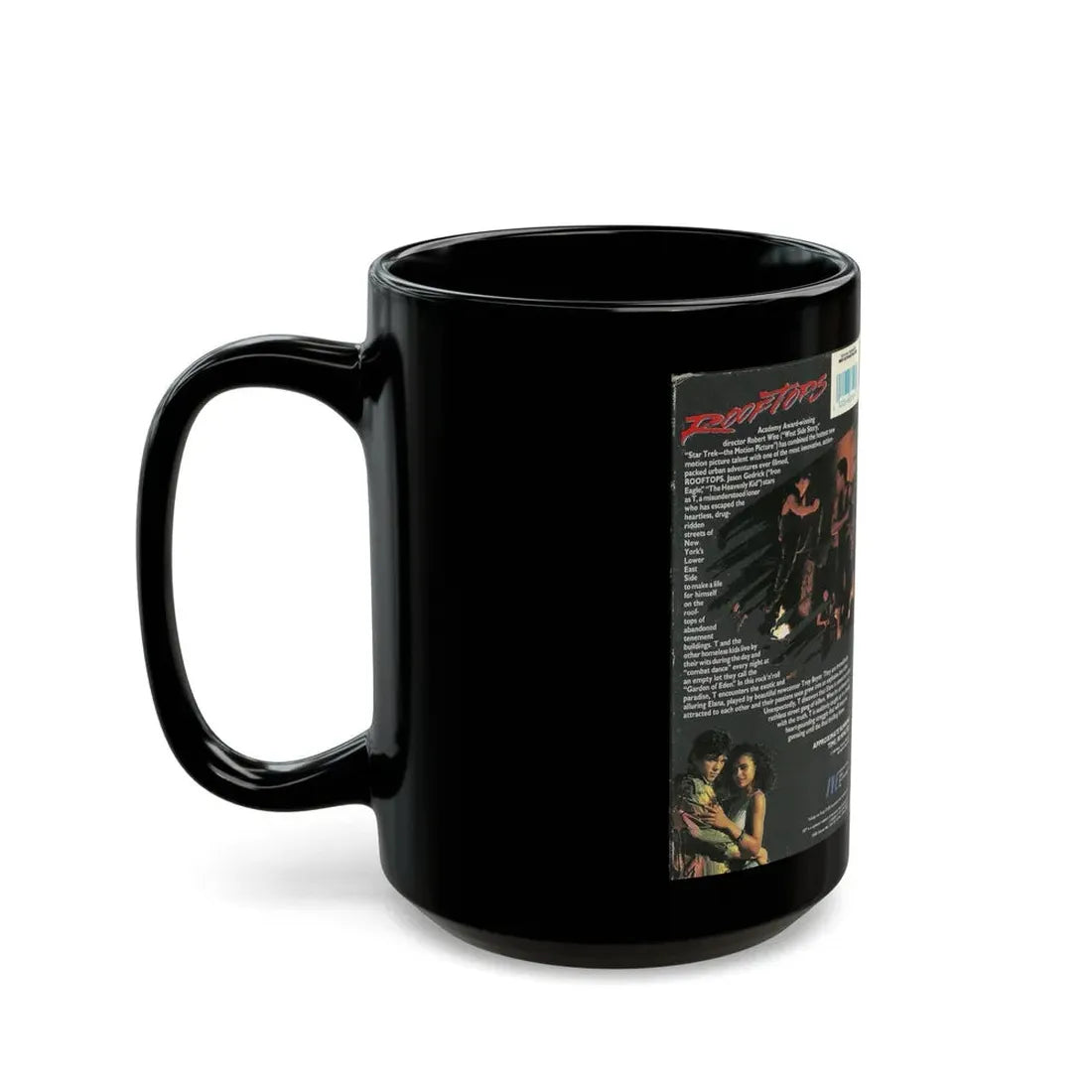 ROOFTOPS IVE ENTERTAINMENT (VHS COVER) - Black Coffee Mug - Go Mug Yourself
