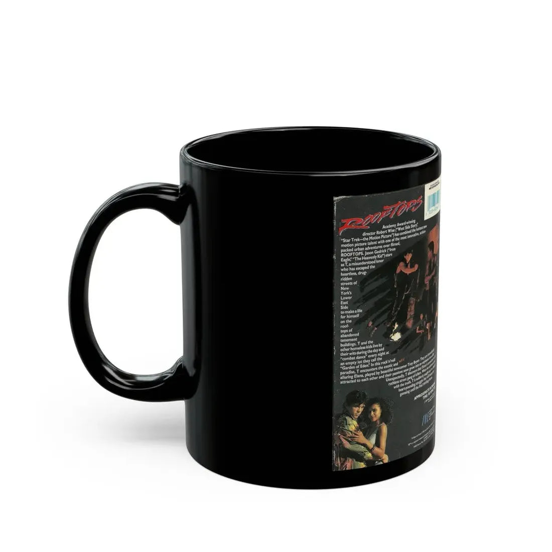 ROOFTOPS IVE ENTERTAINMENT (VHS COVER) - Black Coffee Mug - Go Mug Yourself