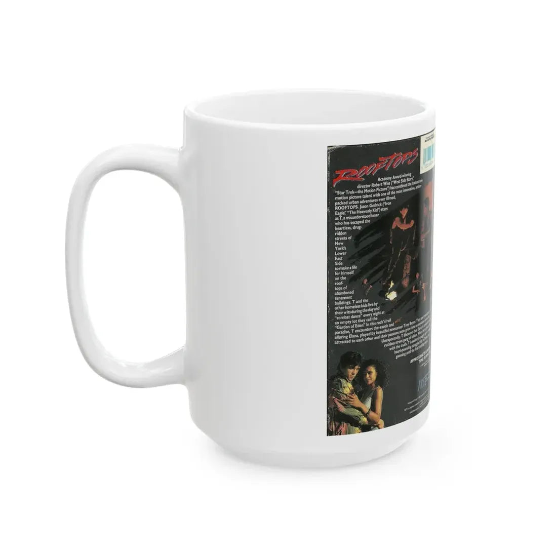ROOFTOPS IVE ENTERTAINMENT (VHS COVER) - White Coffee Mug - Go Mug Yourself