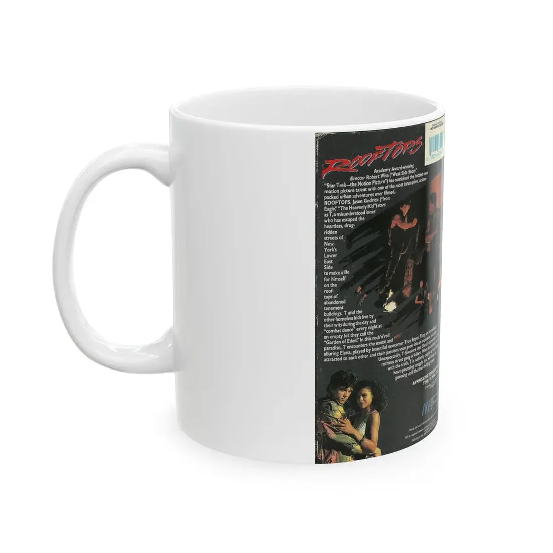 ROOFTOPS IVE ENTERTAINMENT (VHS COVER) - White Coffee Mug - Go Mug Yourself