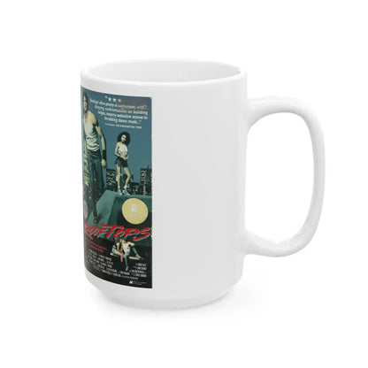 ROOFTOPS IVE ENTERTAINMENT (VHS COVER) - White Coffee Mug - Go Mug Yourself