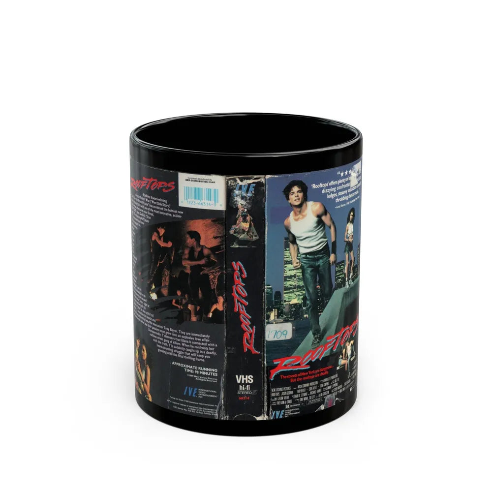 ROOFTOPS (VHS COVER) - Black Coffee Mug-11oz-Go Mug Yourself